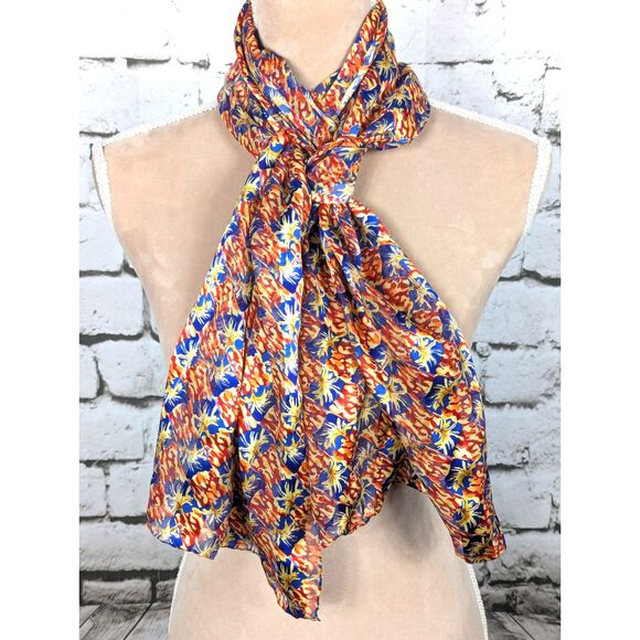 J. GARCIA Limited Edition 100% Silk Scarf Psychedelic Kaleidoscope 13"x 64" - Picture 2 of 7